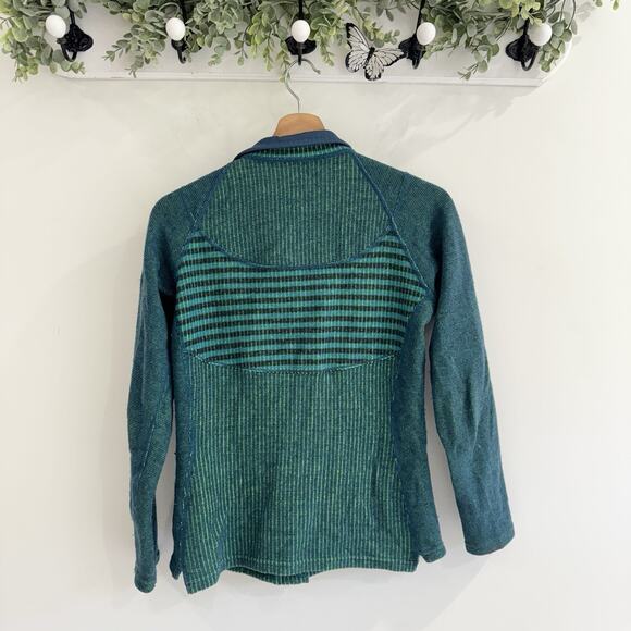 Title Nine Green Full Zip Merino Wool Jacket 21-3138 XS - Picture 4 of 4